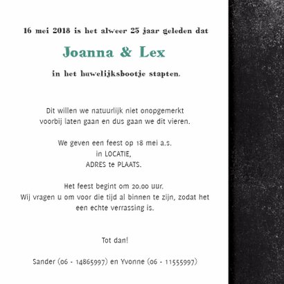 YVON jubileum kaart getrouwd 3