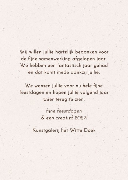 Zakelijk kerstkaartje met foto's in klassieke lijsten logo 3