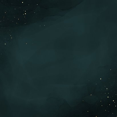 Zakelijke bedankkaart jij bent goud waard met goud en teal Achterkant