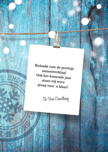 Zakelijke blauwe kerstkaart 3