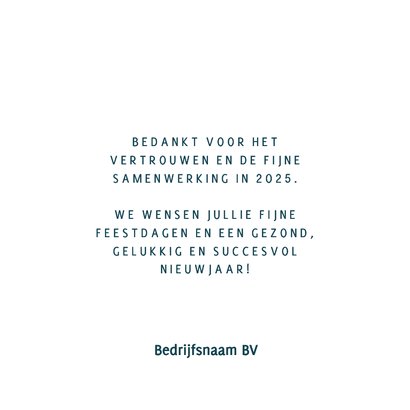 Zakelijke blauwe kkerstkaart goud logo label 3