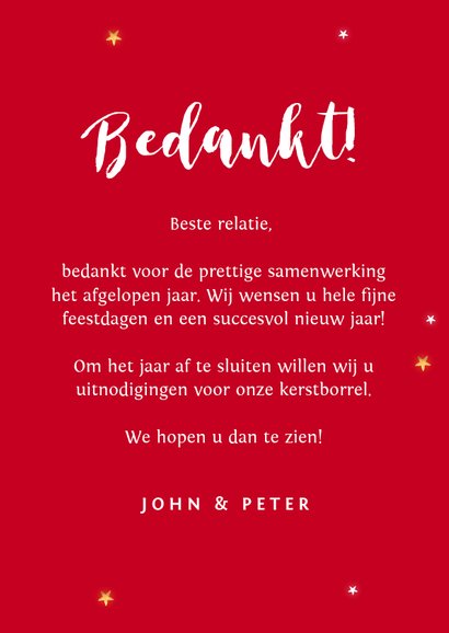 Zakelijke financiële kerstkaart geld kerstboom sterren 3