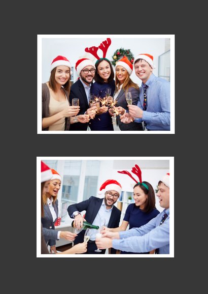 Zakelijke kaart met kerstbal 2