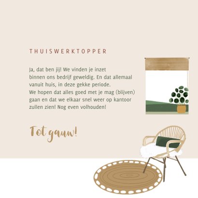 Zakelijke kaart voor werknemers succes met thuiswerken 3