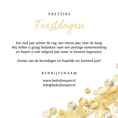 Zakelijke kerst en nieuwjaarskaart financieel met geld 3