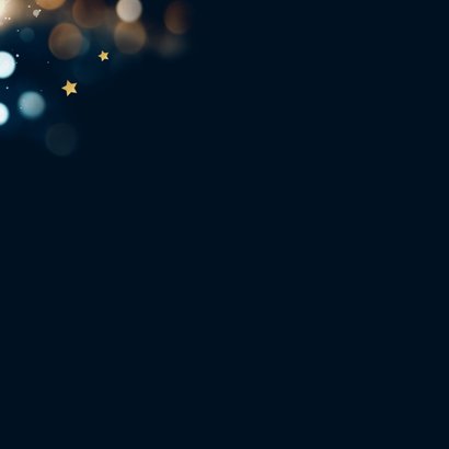 Zakelijke kerst en nieuwjaarskaart thank you sterren engels Achterkant