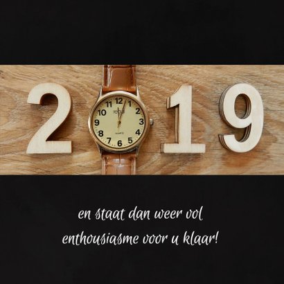 Zakelijke kerst horloge aftellen 2018 - 2019 3