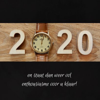 Zakelijke kerst horloge aftellen 2019 - 2020 3