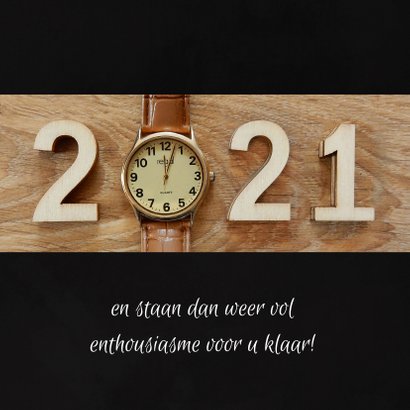 Zakelijke kerst horloge aftellen 2020 - 2021 3