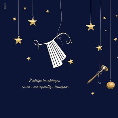 Zakelijke kerst - weegschaal en hamer advocatuur 2