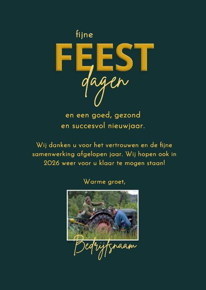 Zakelijke kerstboom bedankt letters 3
