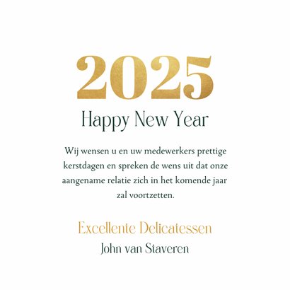 Zakelijke kerstgroet 2025 kerstkaart met champagne 3