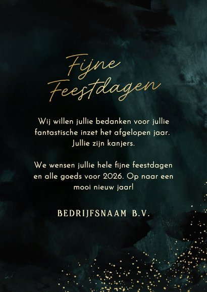 Zakelijke kerstkaart 13 kerstballen met foto stijlvol 3