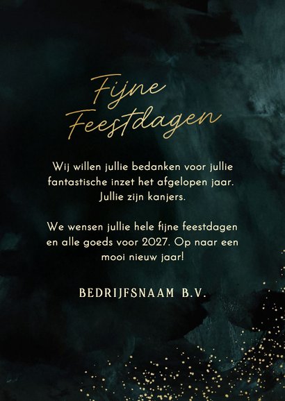 Zakelijke kerstkaart 13 kerstballen met foto stijlvol 3