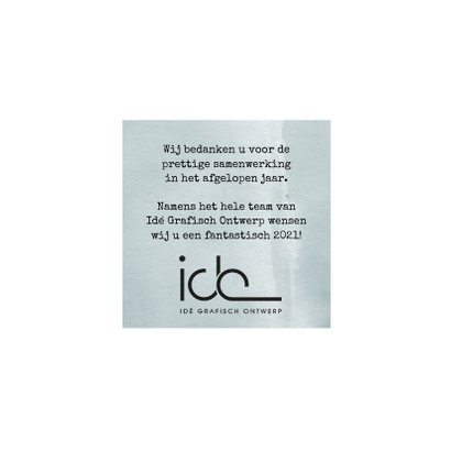 Zakelijke kerstkaart 2020-2021 met waterverf en ijskristal 3