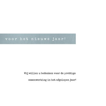 Zakelijke kerstkaart 2020, eenvoudig met leuke typografie 3