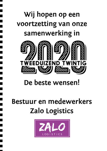 Zakelijke nieuwjaarskaart 2020 jij-vorm 3