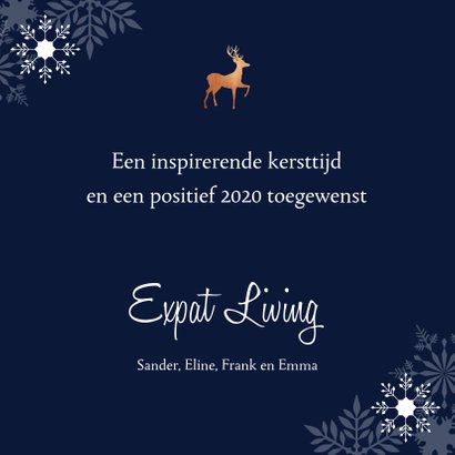 Zakelijke kerstkaart 2020 koperlook 3
