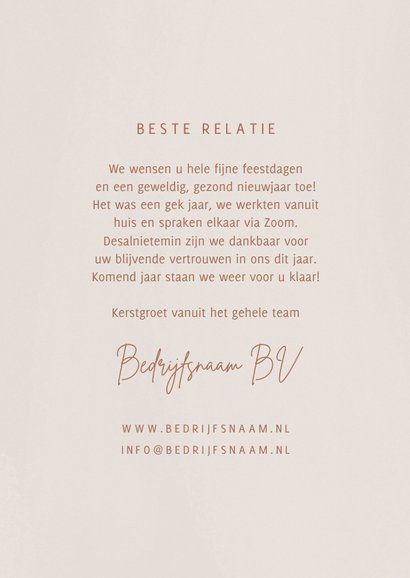 Zakelijke kerstkaart 2021 fotocollage en logo 3