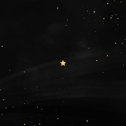 Zakelijke kerstkaart 2024 met ster op achtergrond Achterkant