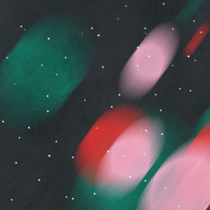 Zakelijke kerstkaart 2026 groen en rood bedankt Achterkant