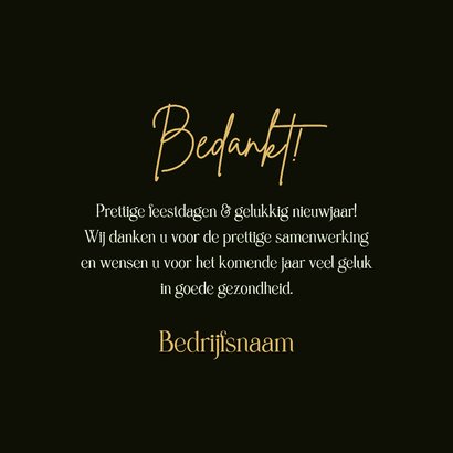 Zakelijke kerstkaart 2026 kerstboom lichtjes sterren logo 3