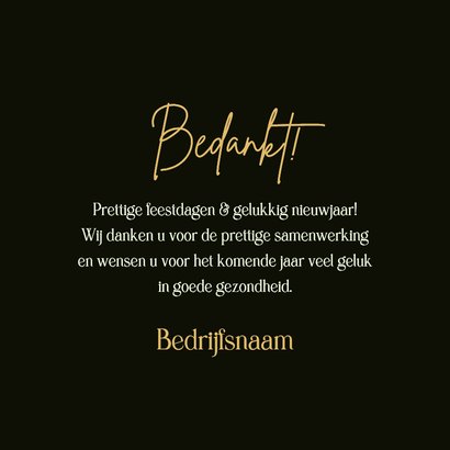 Zakelijke kerstkaart 2027 kerstboom lichtjes sterren logo 3