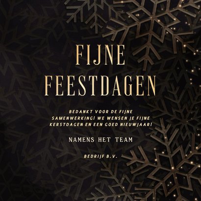 Zakelijke kerstkaart 2027 met foto kerstbal en sneeuw 3