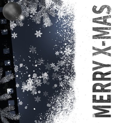 Zakelijke kerstkaart 35mm foto collage winter 2