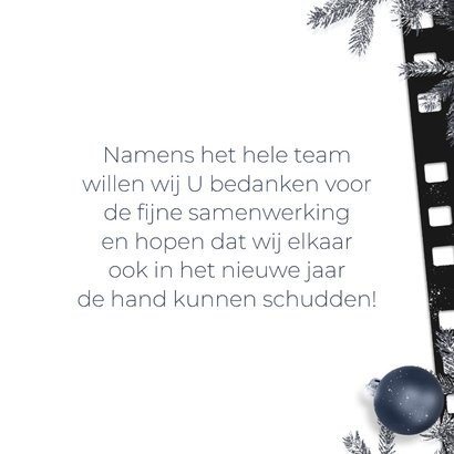 Zakelijke kerstkaart 35mm foto collage winter 3