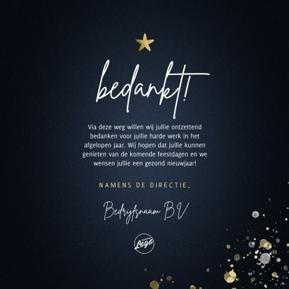 Zakelijke kerstkaart 365 nieuwe kansen voor 2022 stijlvol 3
