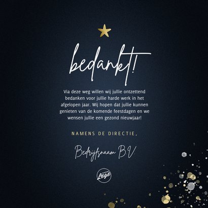 Zakelijke kerstkaart 365 nieuwe kansen voor 2023 stijlvol 3