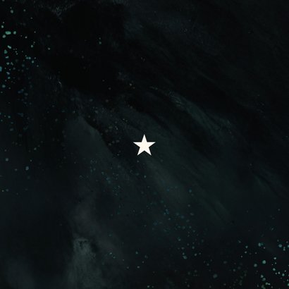 Zakelijke kerstkaart bedankt 2026 groen blauw  Achterkant