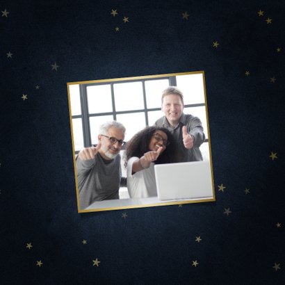 Zakelijke kerstkaart bedankt hashtag toppers 2