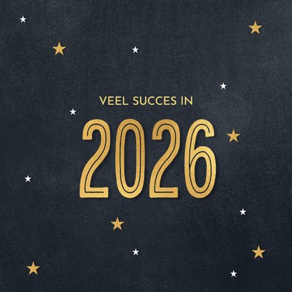 Zakelijke kerstkaart bedankt teksten goud en groen 2