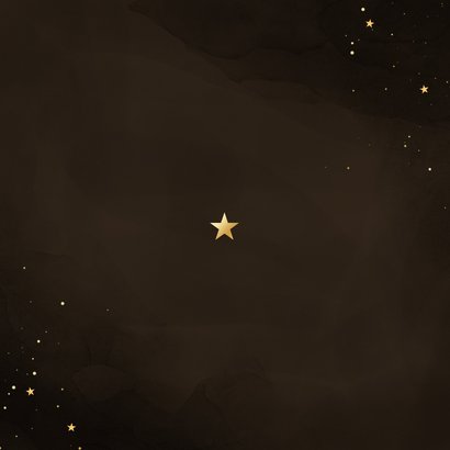 Zakelijke kerstkaart bruin met 2026 bedankt logo Achterkant