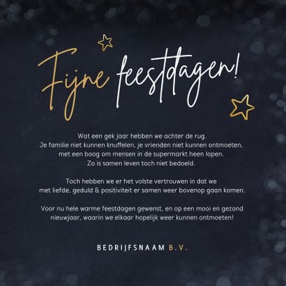Zakelijke kerstkaart Corona - met elkaar voor elkaar 3
