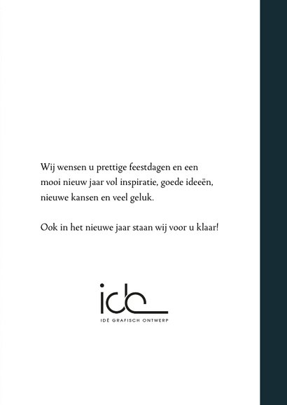 Zakelijke kerstkaart, eenvoudig met sterren en 2019 3