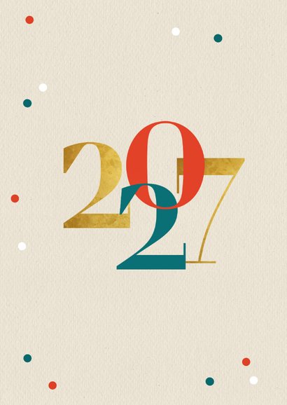 Zakelijke kerstkaart fijne feestdagen 2027 bedankt 2