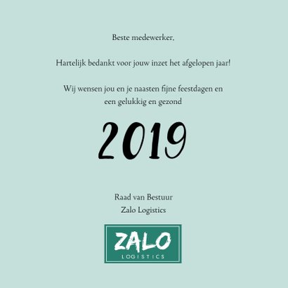 Zakelijke kerstkaart fijne feestdagen 3