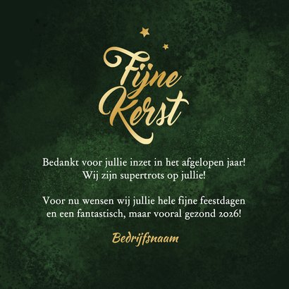 Zakelijke kerstkaart fijne kerst 2026 kerstboom bedankt 3