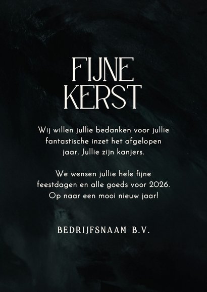 Zakelijke kerstkaart fijne kerst blauw groen 2026  3