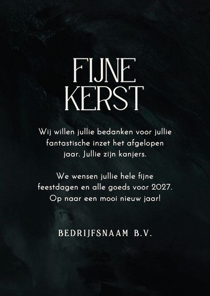 Zakelijke kerstkaart fijne kerst blauw groen 2027 3