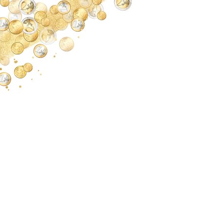 Zakelijke kerstkaart financieel geld goud bedankt 2026 2