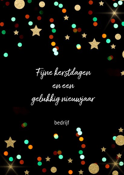 Zakelijke Kerstkaart - foto confetti 3