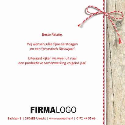 zakelijke kerstkaart foto stempel hout 3