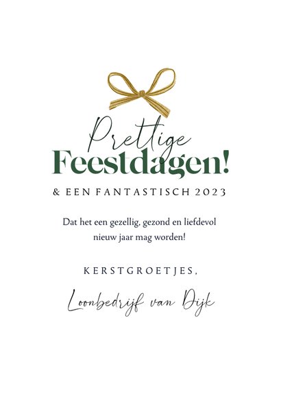 Zakelijke kerstkaart fotocollage abstract kersttak sneeuw 3