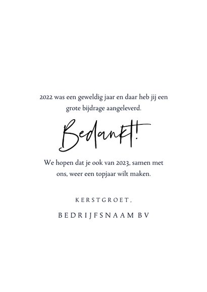 Zakelijke kerstkaart fotocollage kerstboom goudlook 2023 3