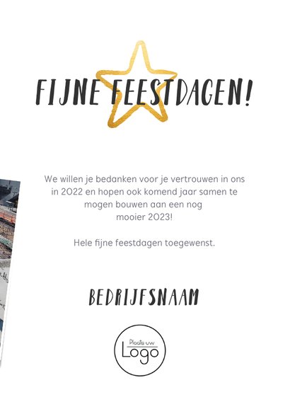 Zakelijke kerstkaart fotocollage terugblik 2022 3
