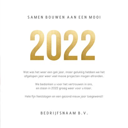 Zakelijke kerstkaart fotocollage terugblik op 2021 3